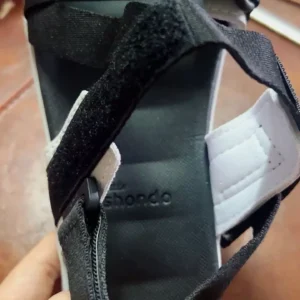 Giày Sandal Quai Dán Bé Trai Bé Gái Little Shondo 6 Tem Khủng Long Màu Đen Xám Li62211