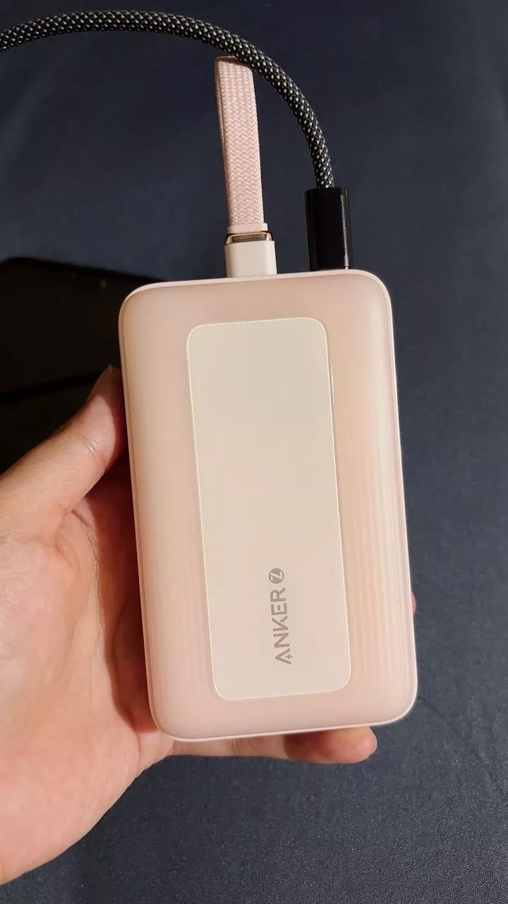 Sạc dự phòng ANKER Zolo 20kmAh 45W | 2 cổng 1C1A | Tích hợp 2cáp USB-C cho iP15/16/17/Samsung | Sạc nhanh - A1681C