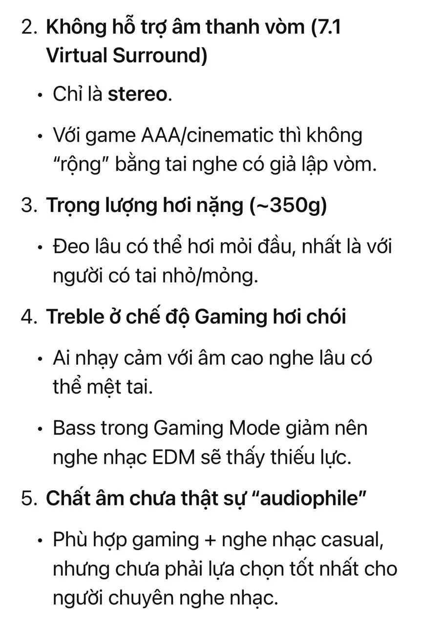 Tai Nghe Gaming EDIFIER HECATE G5BT - Thời Lượng Sử Dụng Tới 40H - Led RGB - 15 Tháng Bảo Hành