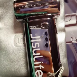 Quạt Cầm Tay mini JisuLife Life 9 SILVER 5000mAh Cao Cấp - Phiên Bản Đặc Biệt Full Box - Bảo Hành Chính Hãng 12 Tháng
