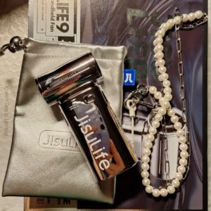 Quạt Cầm Tay mini JisuLife Life 9 SILVER 5000mAh Cao Cấp - Phiên Bản Đặc Biệt Full Box - Bảo Hành Chính Hãng 12 Tháng