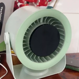 Quạt để bàn tốc độ cao GOOJODOQ mới 2025 Quạt 100 tốc độ Màn hình LED kỹ thuật số Quạt turbo không ồn có thể điều chỉnh