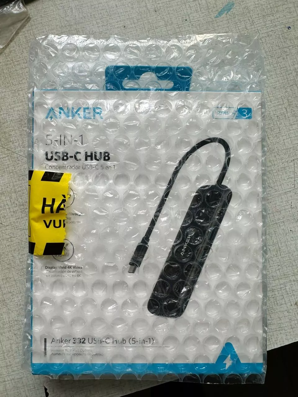 Hub chuyển đổi ANKER 332 USB-C 5in1 | HDMI 4K / USB-C 5 Gbps / 2*USB-A 5 Gbps / sạc PD input 100W - A8355
