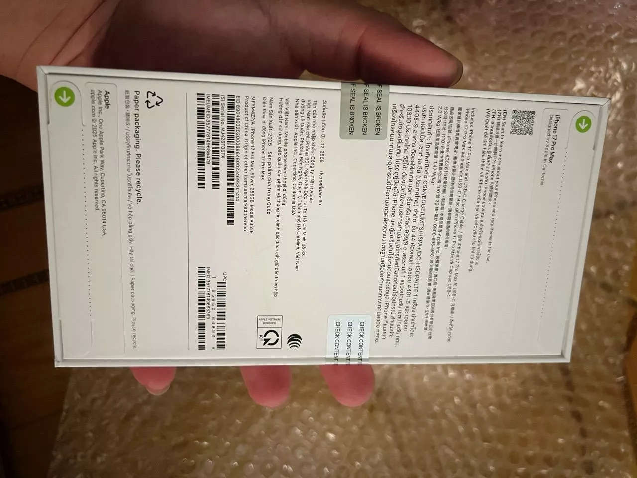Điện thoại Apple iPhone 17 Pro Max 256GB