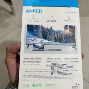 Cáp chuyển đổi Anker HDMI to HDMI Cord | Dài 1.8m | HDMI 2.1 48 Gbps | Hỗ trợ 8K@60Hz - A8742