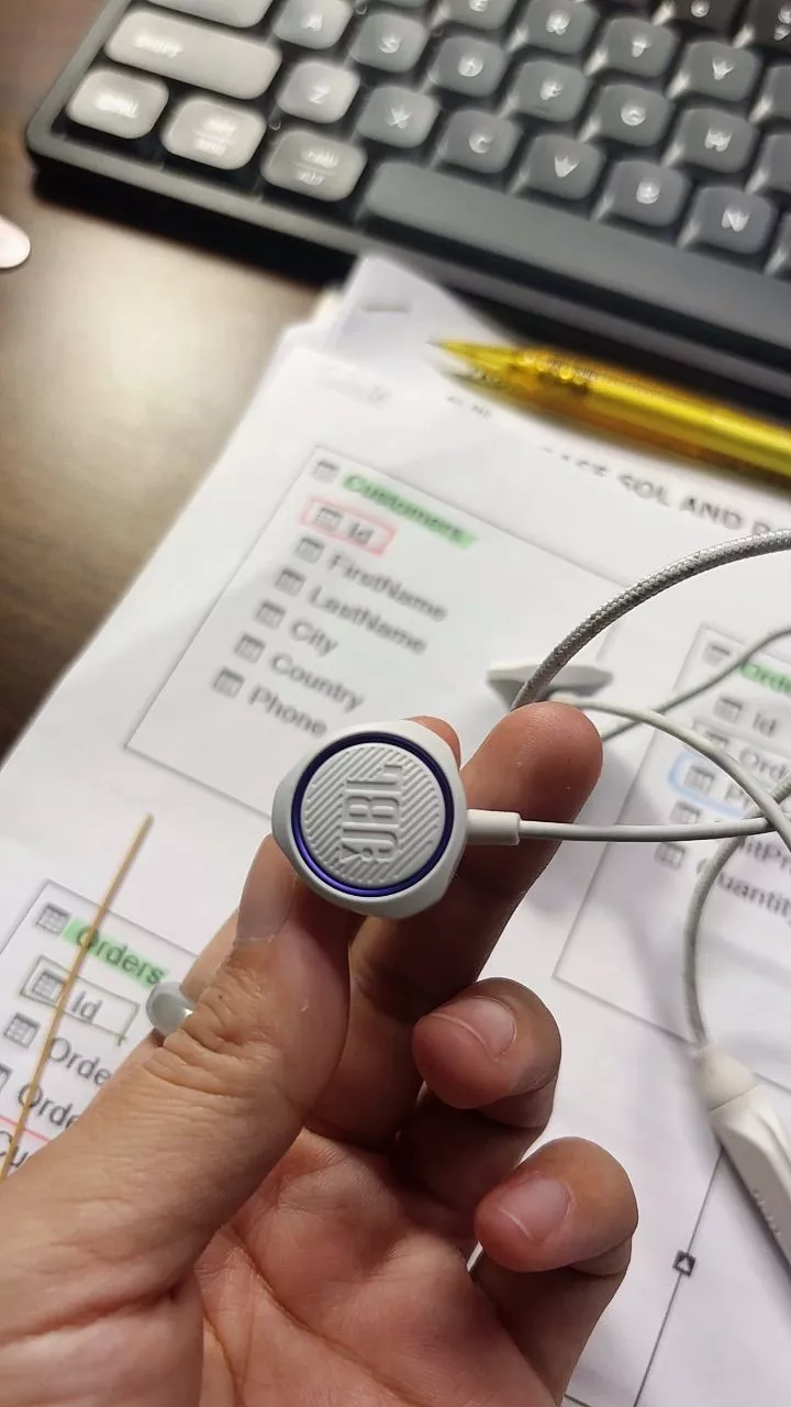 Tai nghe có dây nhét tai JBL QUANTUM 50C - Hàng Chính hãng