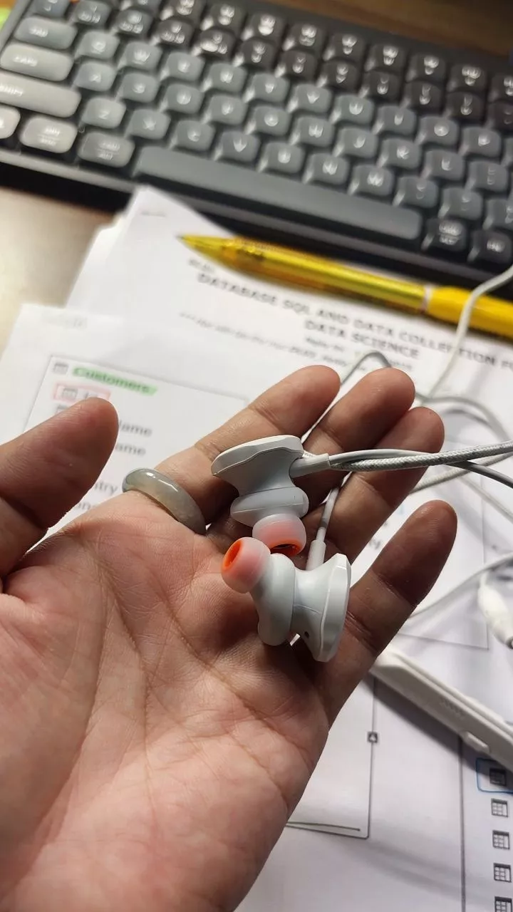 Tai nghe có dây nhét tai JBL QUANTUM 50C - Hàng Chính hãng