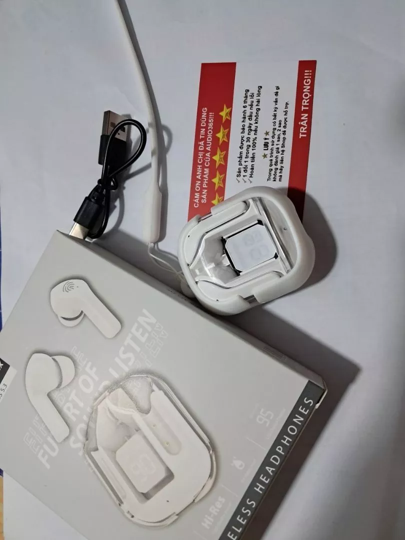 Tai nghe bluetooth KY8 Ultrapods Max cảm ứng, siêu nhỏ gọn, có mic đàm thoại, nghe nhạc cực hay - AUDIO365