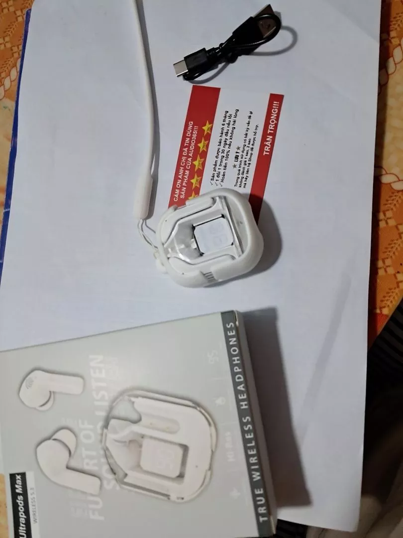 Tai nghe bluetooth KY8 Ultrapods Max cảm ứng, siêu nhỏ gọn, có mic đàm thoại, nghe nhạc cực hay - AUDIO365