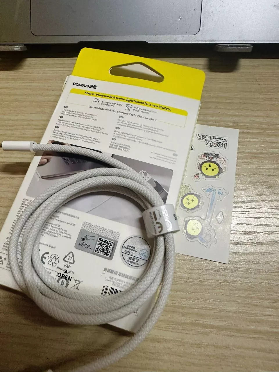 Cáp Baseus 100W PD USB C sang USB Type C cho Macbook Pro iPad Xiaomi Samsung