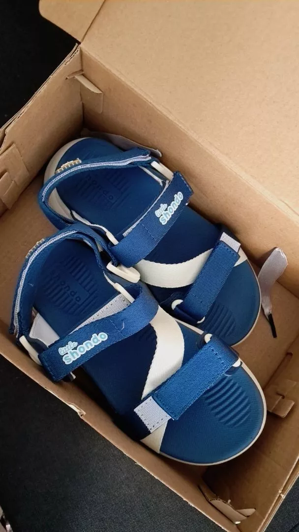 Giày Sandal Trẻ Em Little 8 Quai Hậu Xoay, Thoải Mái, Siêu Nhẹ Shondo Nhiều Màu