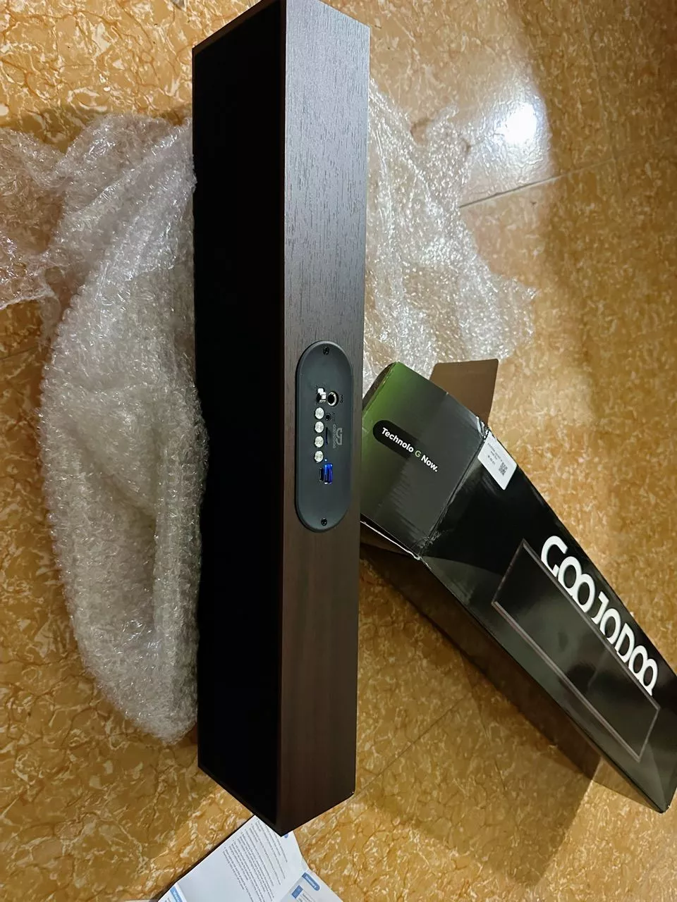 Loa Bluetooth GOOJODOQ 5.3 Loa Gỗ Phong Cách Marshall Chế Độ Chờ Siêu Dài Thích Hợp Cho Gia Đình