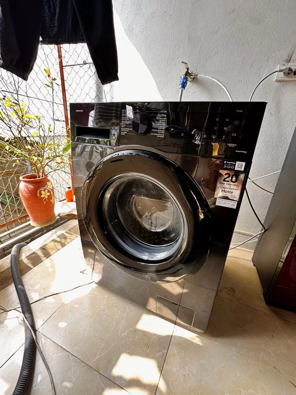 Máy Giặt Samsung Bespoke AI Cửa Trước 12 kg WW12CGC04DABSV - AI Energy tiết kiệm điện 70%, màu Đen