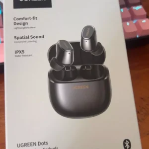 Tai nghe UGREEN Dots Bluetooth 6.0TWS Hỗ trợ 2 Mic Bộ mã âm thanh AAC/SBC Âm thanh âm thanh Hi-Pure Âm thanh không gian