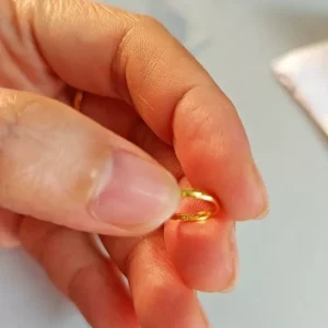 Nhẫn Tiết Kiệm Vàng 24k 0.1 Chỉ Huy Thanh Jewelry (KÈM TÚI GẤM)