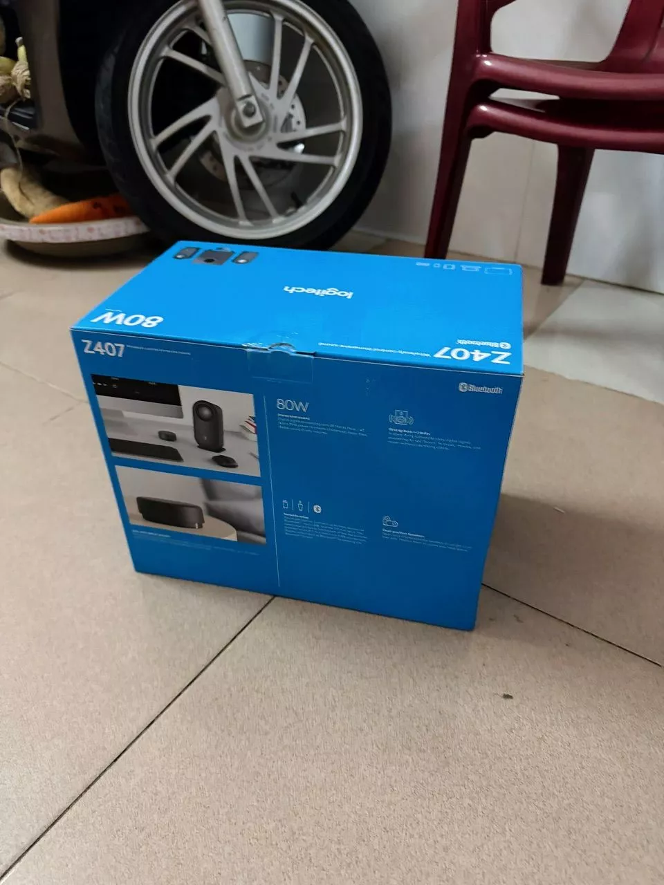 Loa máy tính Bluetooth Logitech Z407 - Đa kết nối (USB, AUX, Bluetooth), công suất 80W