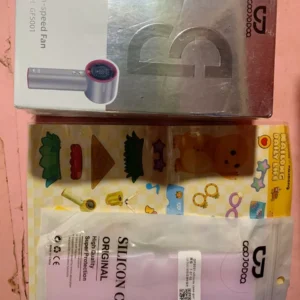 Quạt mini tốc độ cao GOOJODOQ 100 bánh răng GFS006 làm mát bằng đá màn hình kỹ thuật số quạt turbo có thể điều chỉnh