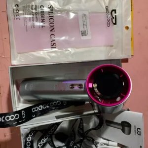 Quạt mini tốc độ cao GOOJODOQ 100 bánh răng GFS006 làm mát bằng đá màn hình kỹ thuật số quạt turbo có thể điều chỉnh