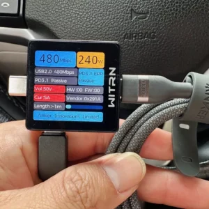 [iPhone 15-17, Android] Cáp sạc nhanh Anker 240W dây bện Nylon USB-C to USB-C dài 0.9m- A82E2