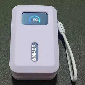 Sạc dự phòng Anker Nano 10.000mAh | Sạc nhanh 45W | 2 cổng 1C1A | Tích hợp cáp USB-C rút gọn | Sạc 3 thiết bị - A1638
