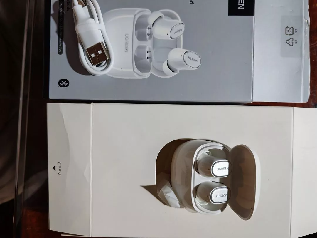 Tai nghe UGREEN Dots Bluetooth 6.0TWS Hỗ trợ 2 Mic Bộ mã âm thanh AAC/SBC Âm thanh âm thanh Hi-Pure Âm thanh không gian