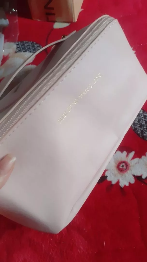 Túi đựng mỹ phẩm cỡ lớn chống nước, túi makeup du lịch da PU phong cách Hàn Quốc