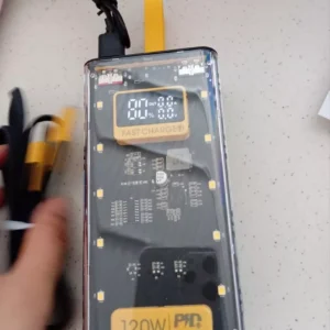 Sạc điện thoại 120W dung lượng 50.000mAh, sạc nhanh PD 22.5W, kèm 4 cáp sạc, có đèn led - AUDIO365