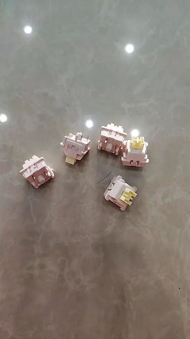 Combo Switch AULA Rainy - 5 pin - Switch bàn phím cơ - Linear - 45g - Pre-lube