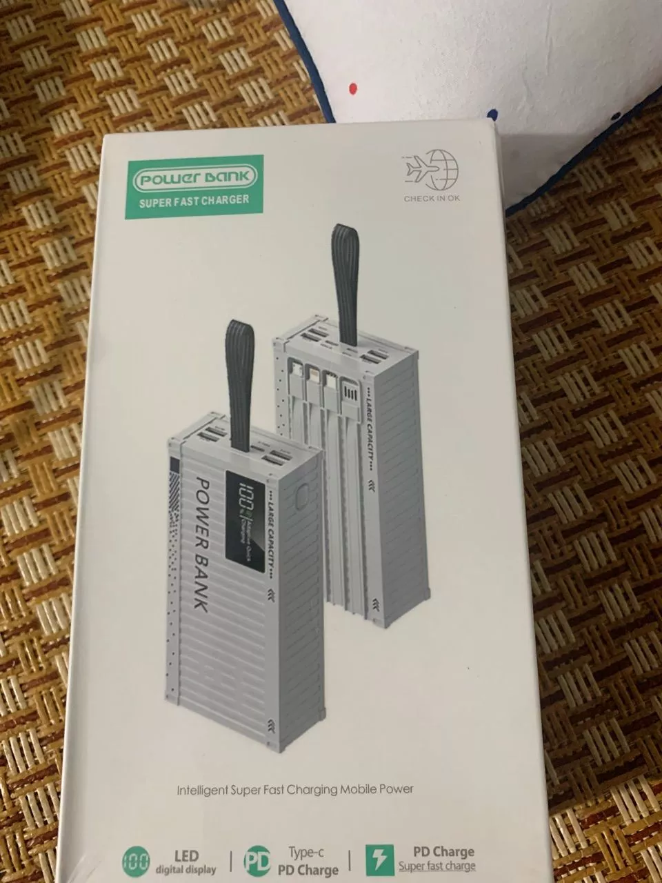 Bộ sạc điện thoại 50.000MAH CONTAINER, 4 cổng USB, sạc nhanh PD 120W, bảo hành 6 tháng - AUDIO365
