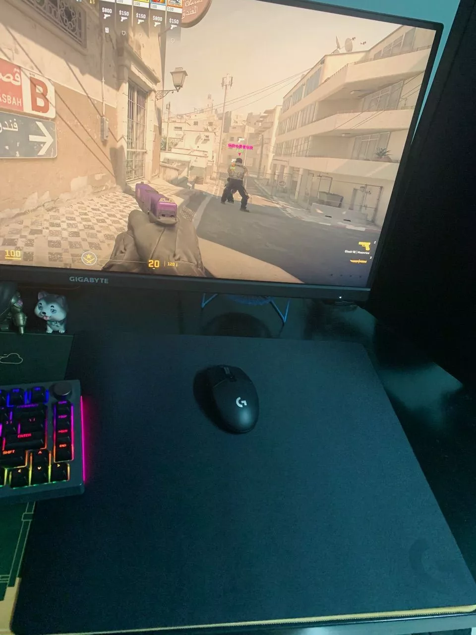 Bàn di chuột chơi gaming Logitech G640 - Bề mặt vải, ma sát tốt, chống trượt