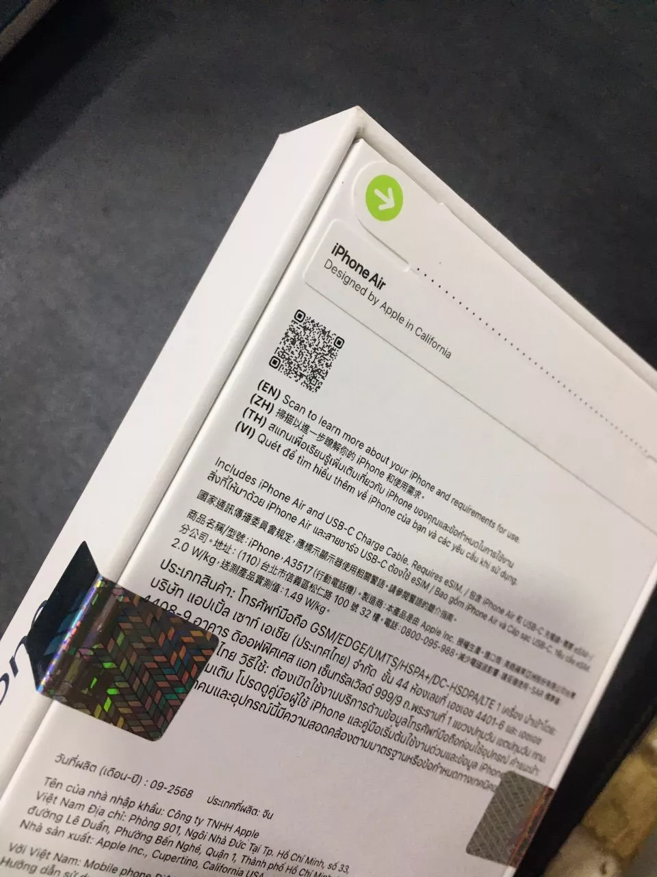 Điện thoại Apple iPhone Air 256GB