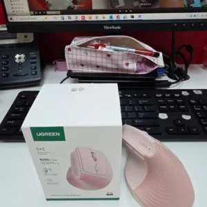 UGREEN Chuột không dây Bluetooth 5.0+2.4G Chuột bấm im lặng không dây 4000DPI dọc tiện dụng cho máy tính xách tay laptop MCBook PC Tablet PAD Windows Mac OS