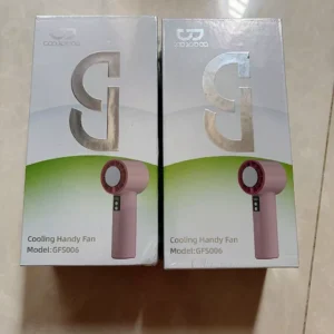 quạt mini turbo cầm tay tốc độ cao Goojodoq 3600mAh có màn hình LED