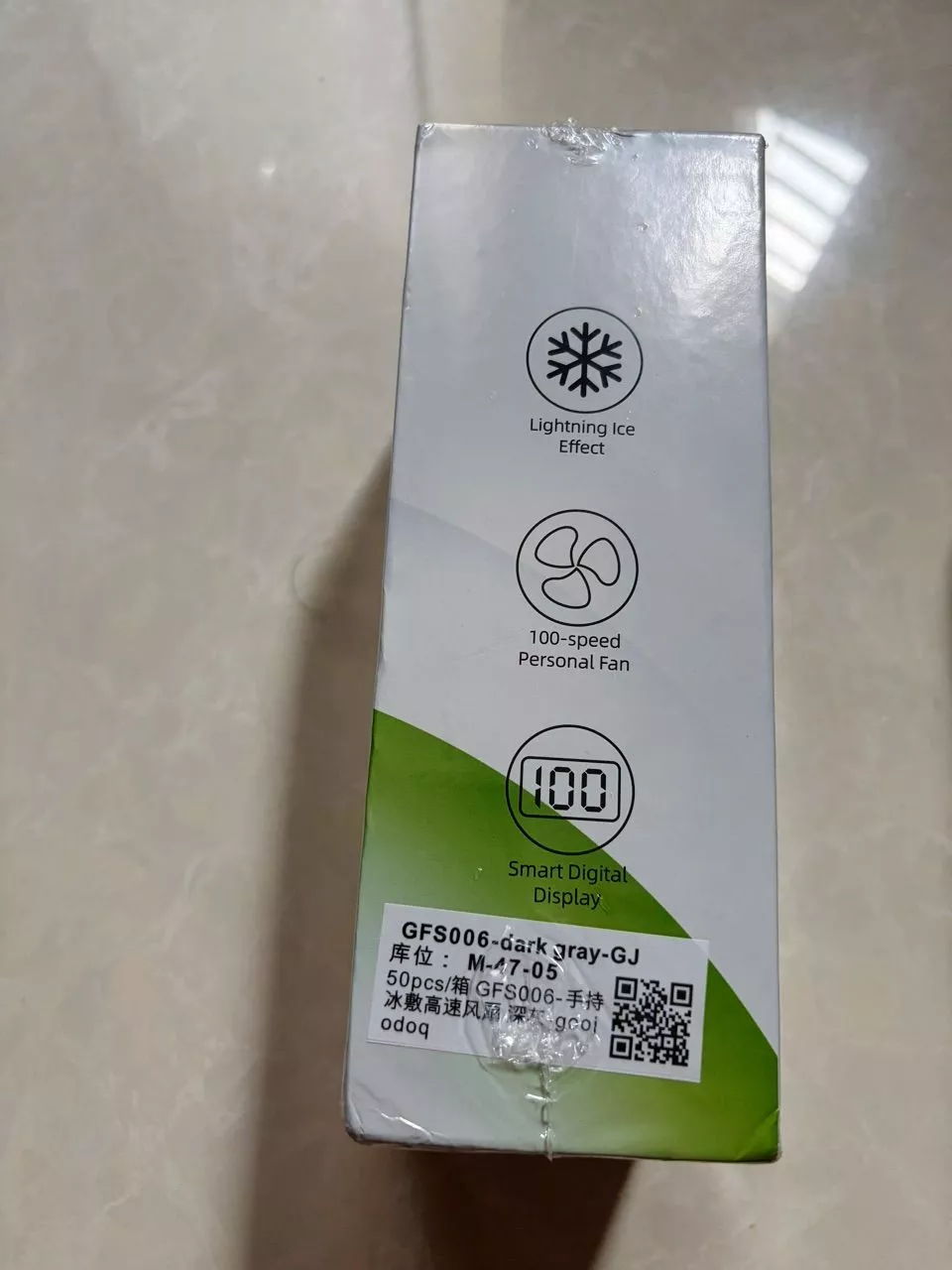 quạt mini turbo cầm tay tốc độ cao Goojodoq 3600mAh có màn hình LED