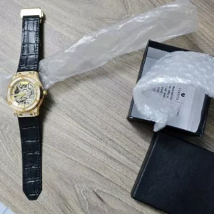 Đồng Hồ Nam Varseti Chạy Máy Cơ, Bản Lộ Cơ Thông Lòng Cao Cấp Viền Benzel Đính Đá Sang Trọng