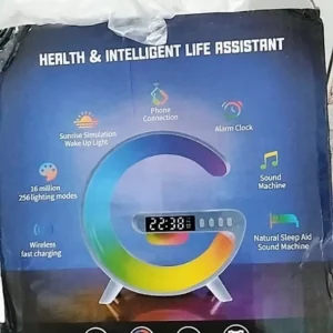 [Cực Hot] Loa Bluetooth Chữ G Đa Năng, Đèn Led RGB Nháy Theo Nhạc, Đồng Hồ Báo Thức Trang Trí
