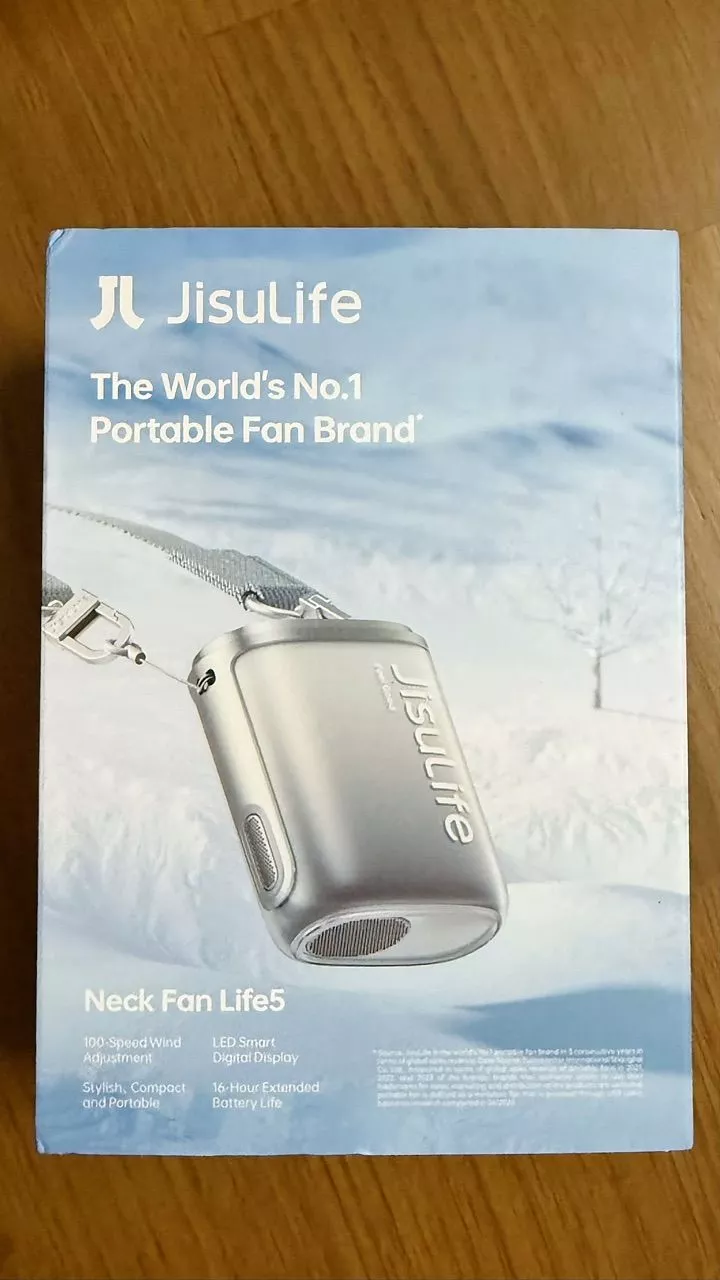 Quạt Đeo Cổ mini JisuLife Life 5 4500mAh Đa Dụng, 100 Cấp Độ Gió, Sử Dụng Đến 16 Giờ, Bảo Hành 12 Tháng Chính Hãng