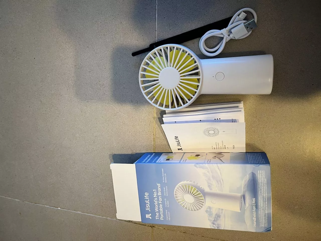 Quạt Tích Điện Cầm Tay Mini JISULIFE FA20X | Pin 4000mAh | 3 Cấp Gió Tùy Chỉnh | Bảo Hành 12 Tháng