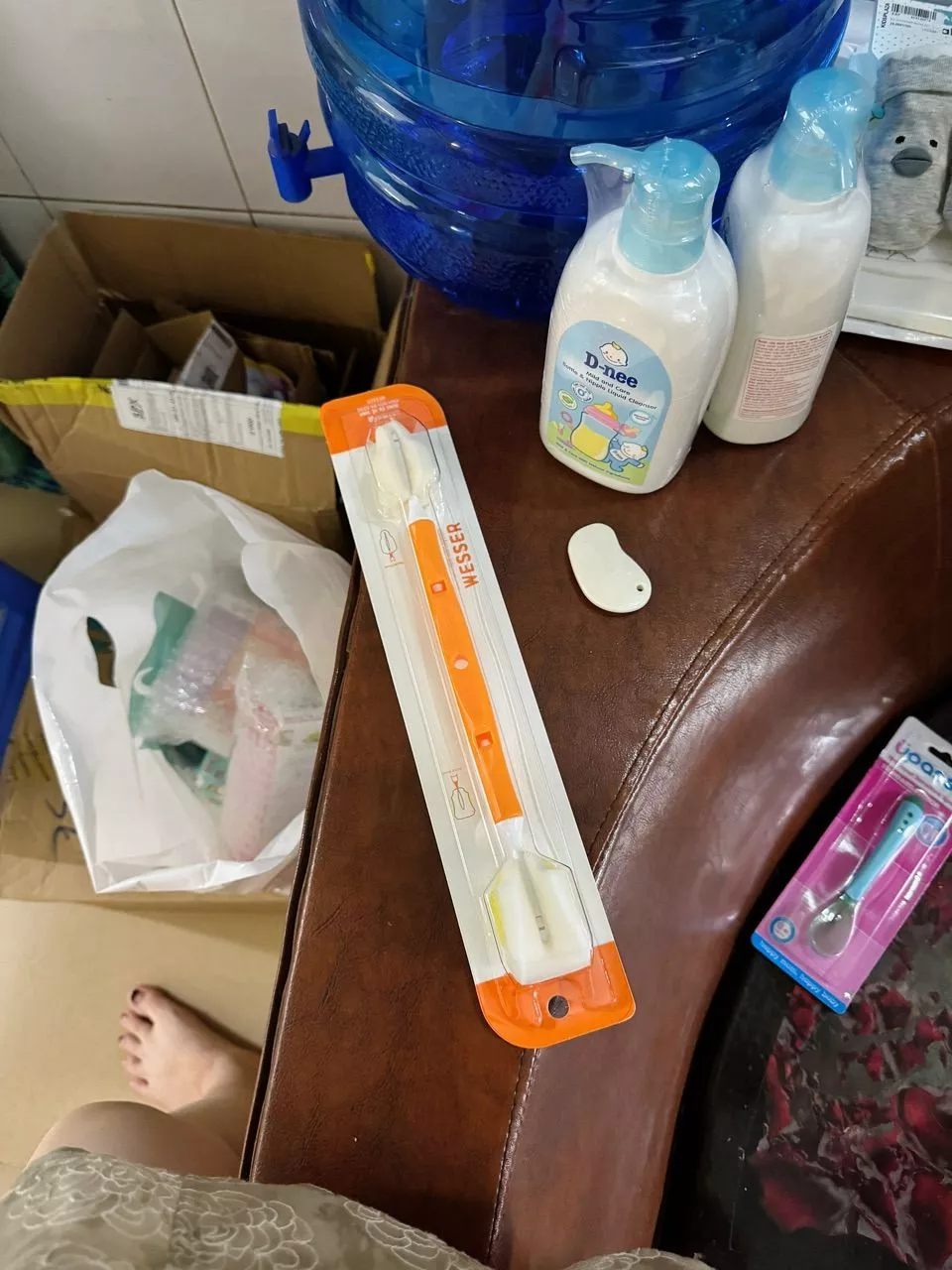 Cây cọ đa năng 2 đầu Wesser - Tiện lợi, dùng được cho bình cổ hẹp