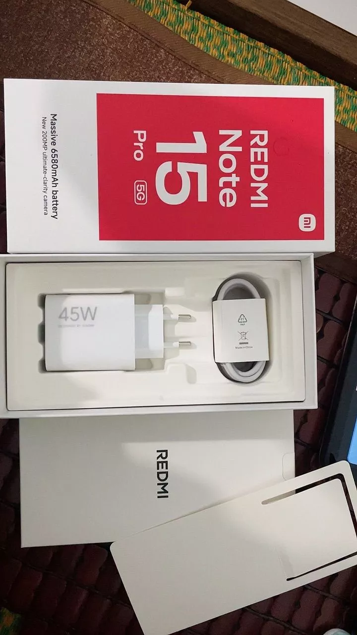 Điện thoại thông minh REDMI Note 15 Pro 5G(8+256GB|12+256GB|12+512GB)|Pin lớn 6580mAh