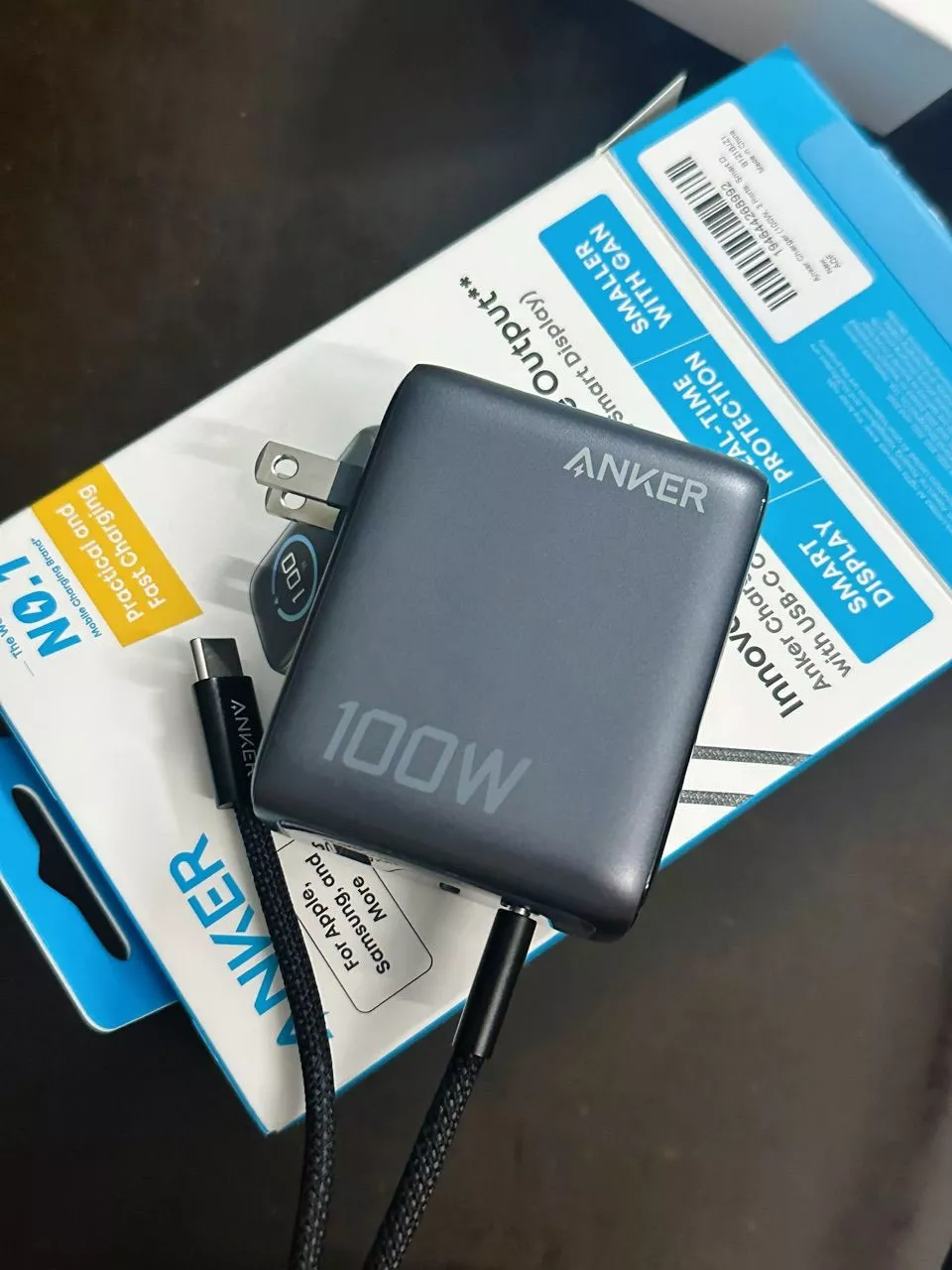 Bộ sạc nhanh Anker ZoLo 140W 4 cổng | Sạc nhanh cho laptop | 3 USB-C & 1 USB-A sạc 4 thiết bị - B2697