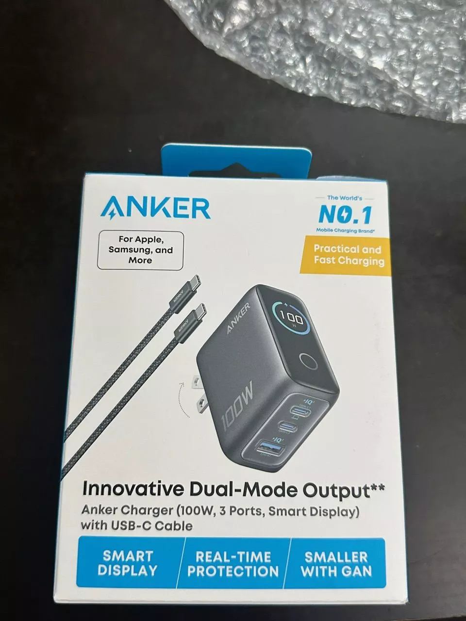 Bộ sạc nhanh Anker ZoLo 140W 4 cổng | Sạc nhanh cho laptop | 3 USB-C & 1 USB-A sạc 4 thiết bị - B2697