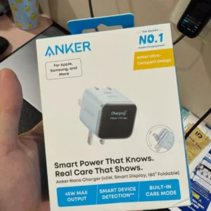 [ANKER] Củ Sạc Nhanh Anker Nano 45W | Màn Hình LED | Chân gập 180° | Sạc iPhone 15/16/17, Samsung, iPad - A121D
