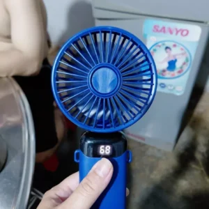 Quạt cầm tay mini gấp gọn 5 cấp độ Didooglt sạc pin tiện dụng, tích điện nhỏ gọn, dễ mang đi