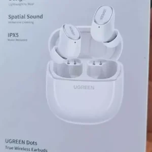 Tai nghe UGREEN Dots Bluetooth 6.0TWS Hỗ trợ 2 Mic Bộ mã âm AAC / SBC Âm thanh âm thanh Hi-Pure Âm thanh không gian Âm có độ trễ thấp Điều khiển ứng dụng Tai nghe không dây