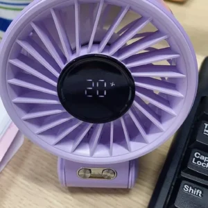 GOOJODOQ Quạt năng lượng mặt trời Mini có thể gập lại 3600 mAh Turbo Jet có thể sạc lại cầm tay Gió mạnh GFS014