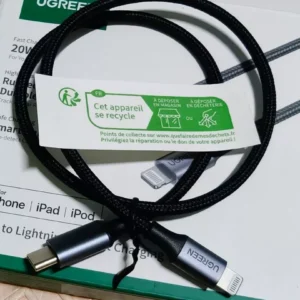 Cáp sạc nhanh UGREEN USB-C 20W 3A đạt chứng nhận MFI thích hợp cho iPhone 12 13 14 Plus 14 Pro Max iPad Pro Airpod Pro