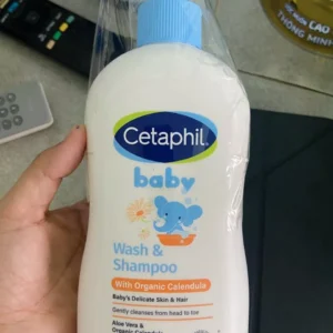 [Cetaphil X Hannah] Combo 2 Sữa tắm gội dịu lành Cetaphil Baby Wash & Shampoo with Organic Calendula 400ml/chai