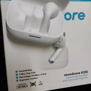 Tai nghe Bluetooth dạng bán trong tai soundcore K20i, Bluetooth 5.3, pin 36H, chống nước IPX5 A3994