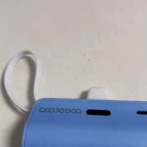 sạc dự phòng mini GOOJODOQ 2024, Pin dự phòng không dây di động có phích cắm Type-C và Lightning